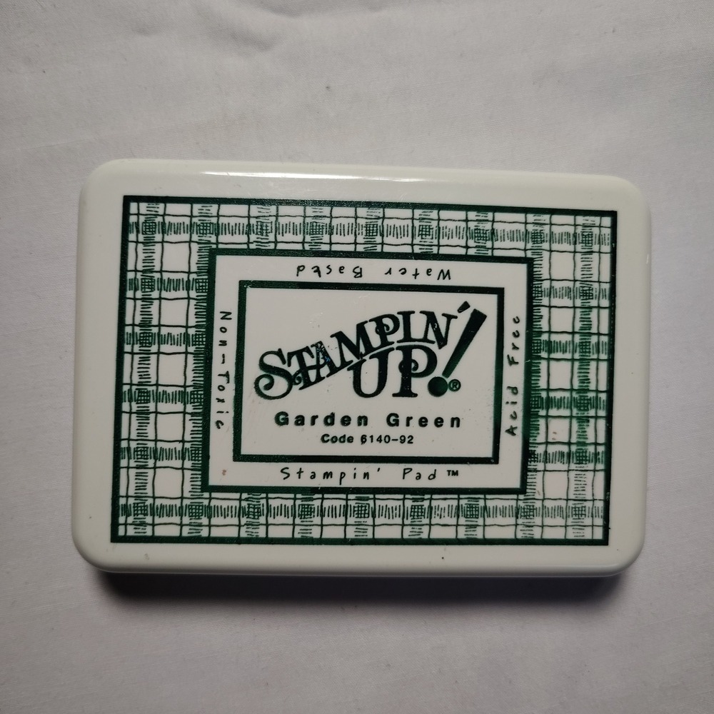 Stampin Up Garden‎ Green Ink Pad Acid Free Water Based Non Toxic Crafting